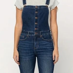 Soft stretch Overall Jeans straight Pants - Small/woman Juniors 7